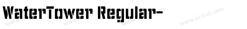WaterTower Regular字体转换